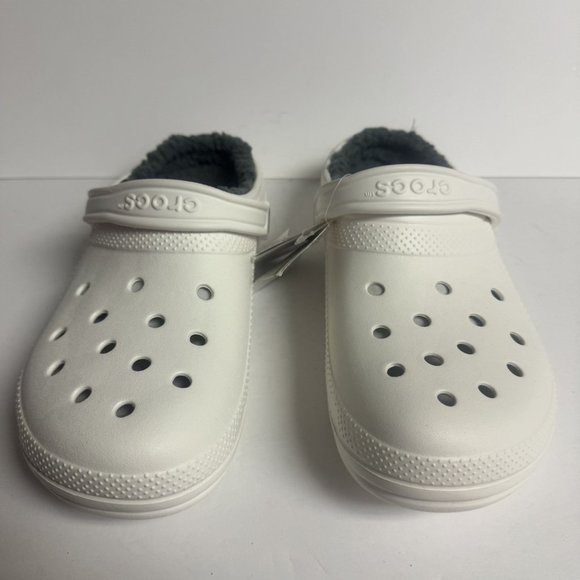 Crocs Womens Classic Lined Clog White Size 11 - Picture 3 of 6